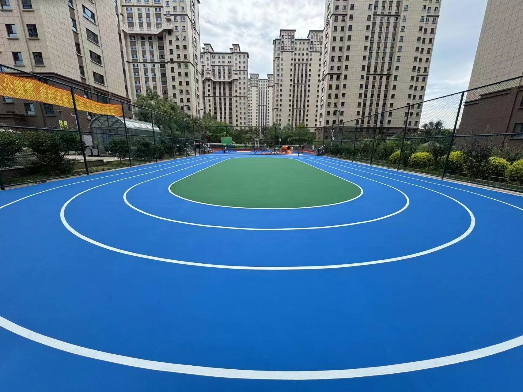 汕尾市学校塑胶跑道硅PU球场 - 一站式服务